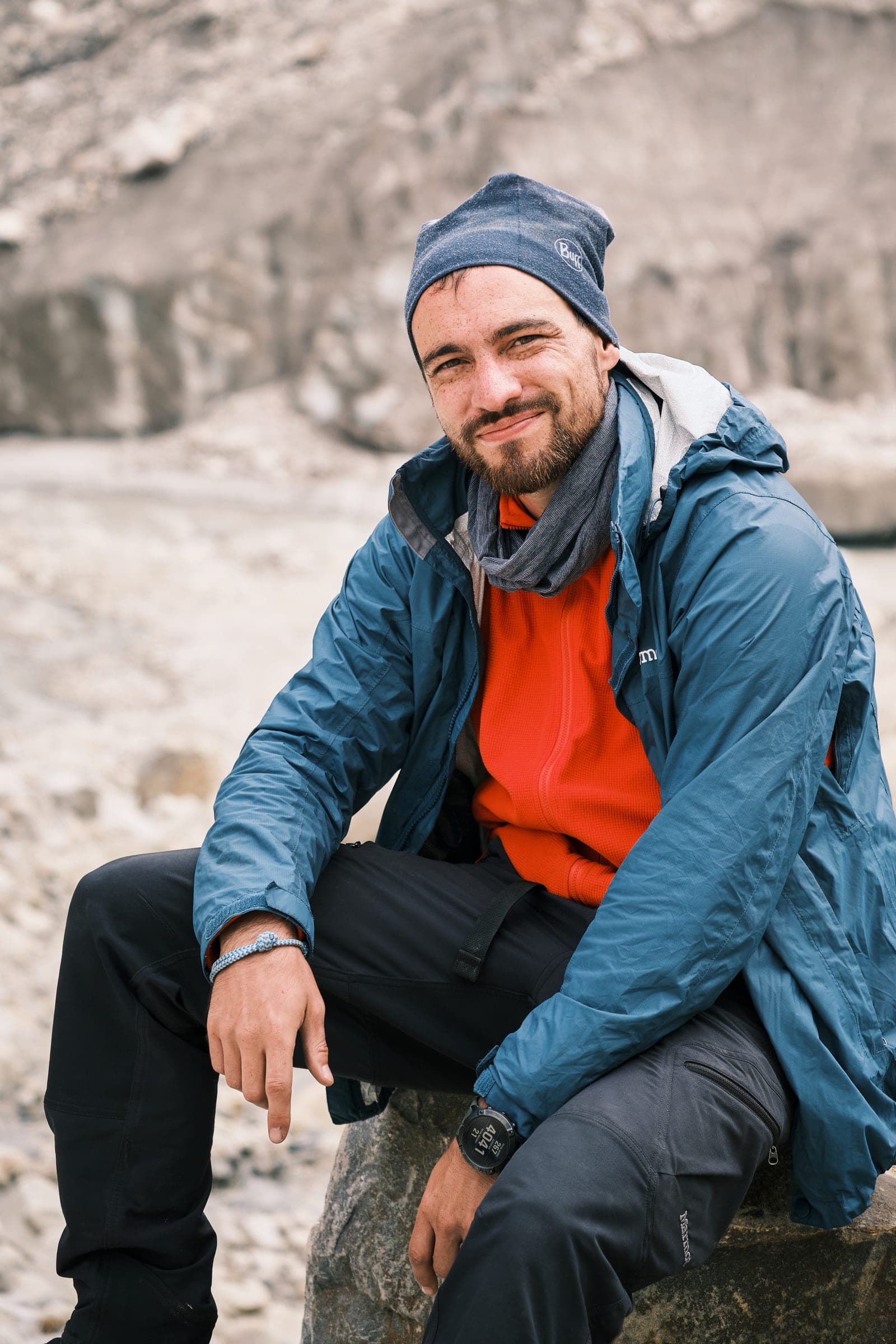 Artist portrait in the mountains