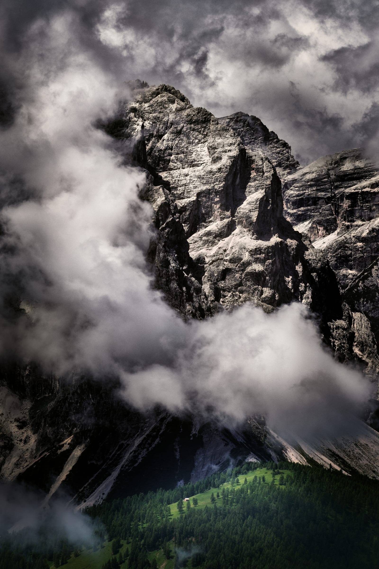 Whispers below the granite sky